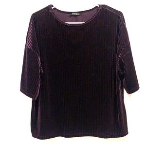 SHEIN Velvet Dolman Top